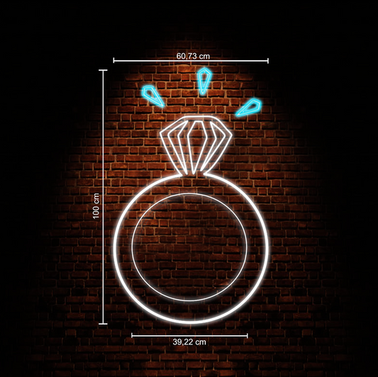 Diamond Ring Neon Sign