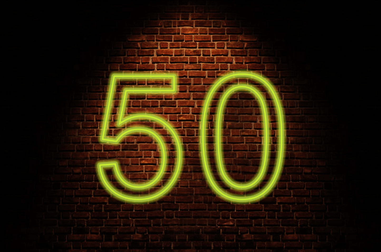 50 Neon Sign