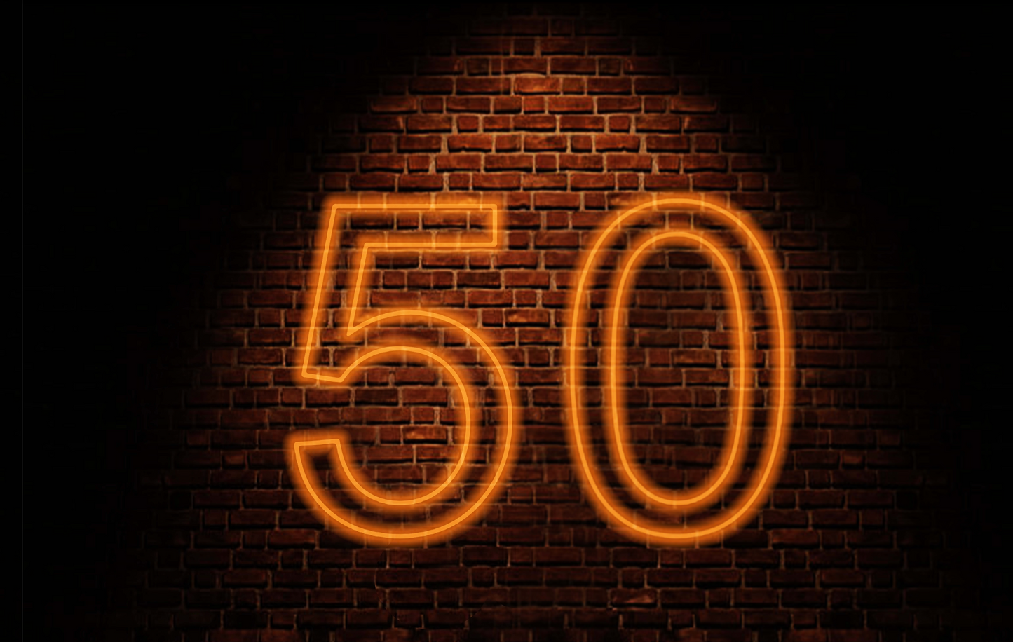 50 Neon Sign