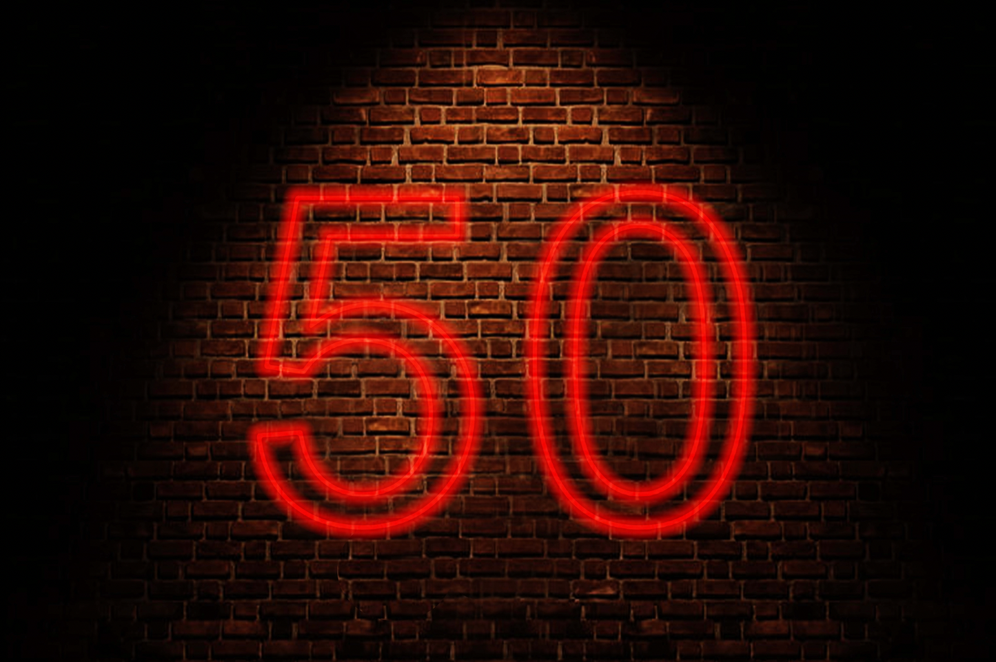 50 Neon Sign