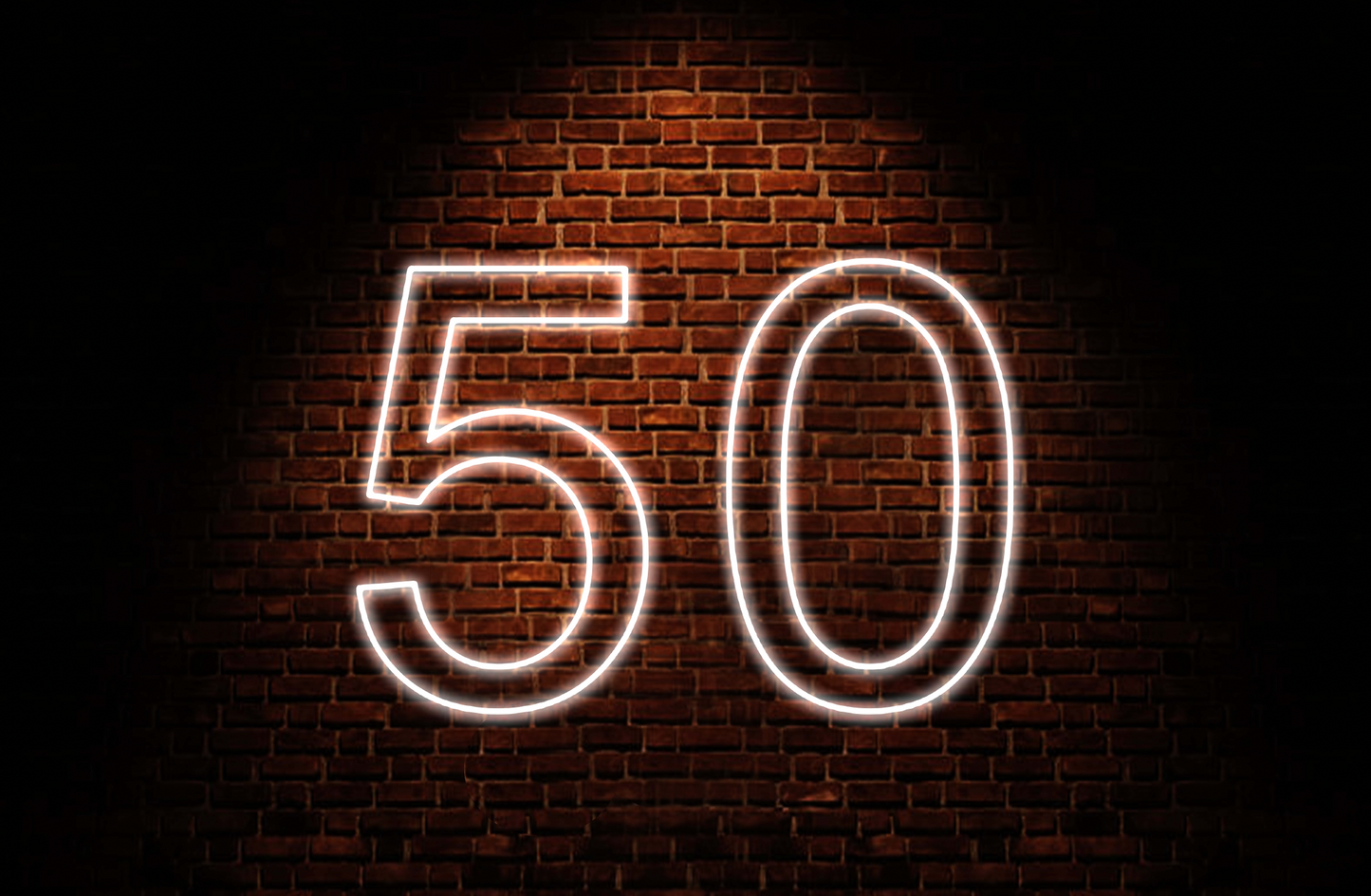 50 Neon Sign