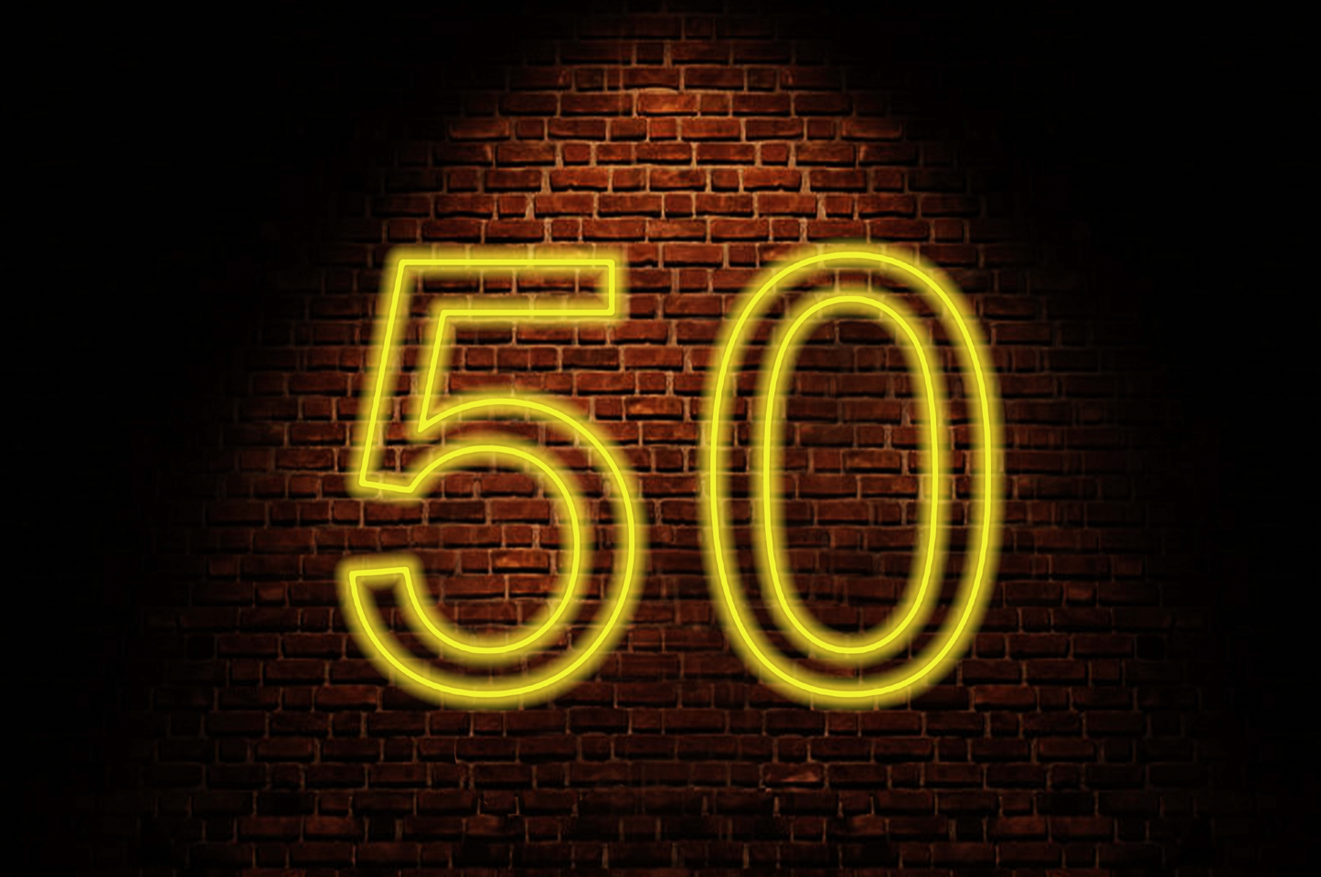 50 Neon Sign