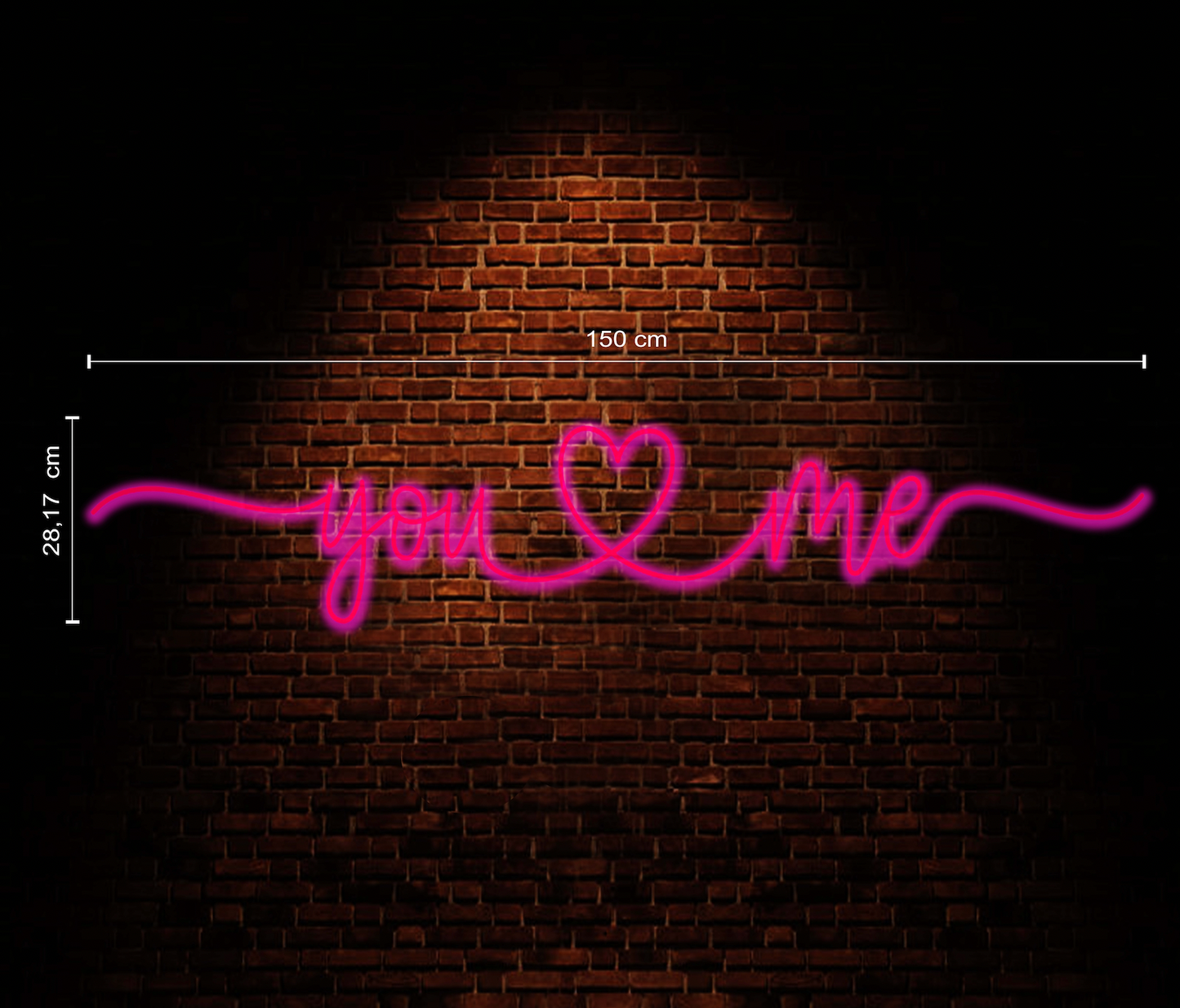 You & Me Neon Sign