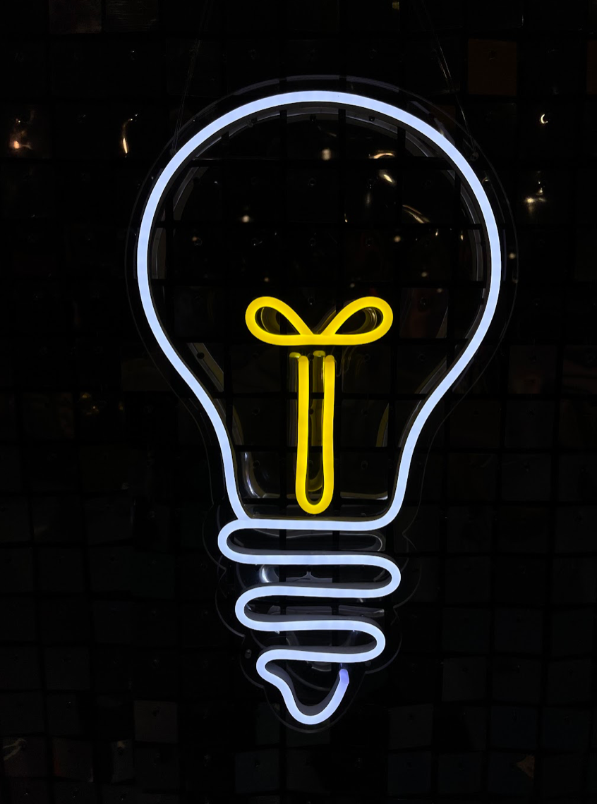 Lightbulb Neon Sign