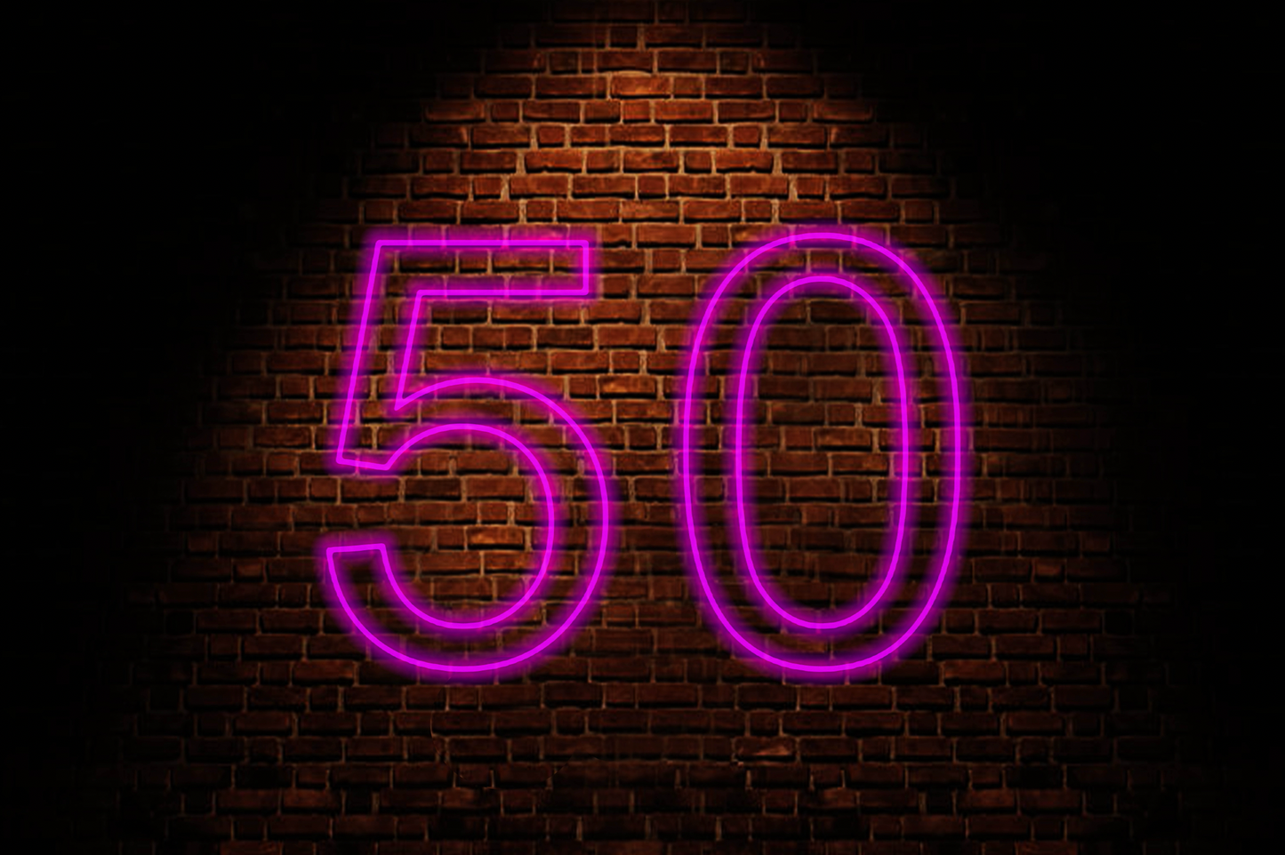 50 Neon Sign