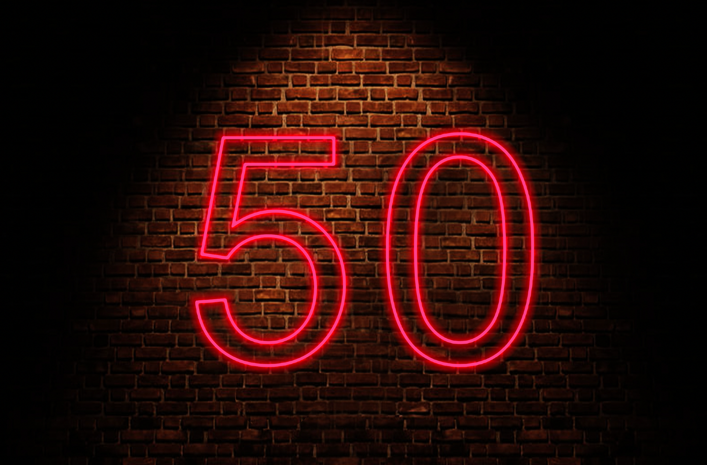 50 Neon Sign